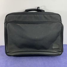 Vintage IBM Padded Laptop Briefcase Messenger Bag Black Ballistic Nylon Drip picture
