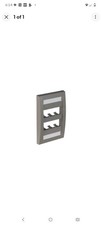 Box Of 5 Panduit CFPE6IGY Faceplate ABS 6 Port Single Gang International Gray picture