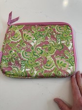 Lilly Pulitzer Neoprene Tech Sleeve Case Flamingos 10x8 Tablet Zip Around Pocket picture