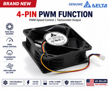 Delta AFB1212GHE PWM 120x120x38mm 12V 4-Pin Ball Bearing Cooling Fan NEW picture