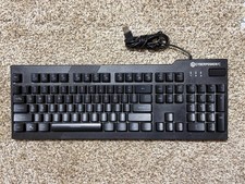 Cyberpower PC Illuminated 01 NOHI LED Wired Gaming Keyboard Black KB-161-306 picture