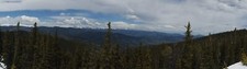 Landscape colorado nature usa panorama trees sky clouds Custom Gaming Mat Desk picture