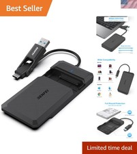 Sleek 2.5 Inch SATA to USB Tool-Free Enclosure - USB Type-C/Type-A Compatible picture