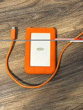 LaCie 2TB Rugged Portable External HDD USB-C Rugged HDD Drive Orange/Silver picture