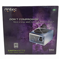 Antec EarthWatts EA-650 650W ATX Desktop Power Supply PSU 80 Plus NIB New picture