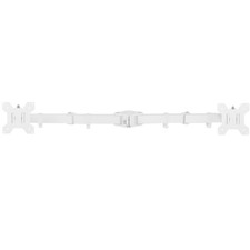 VIVO White Fully Adjustable Dual Monitor Arm for Desk Mount Stand picture