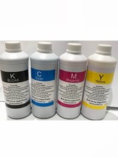 4X1000ml 4 Liter Refill ink For Epson Refillable Cartridges CIS CISS BK/C/M/Y picture