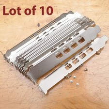 Lot of 10 Full Height Bracket - Nvidia Quadro P400 P600 K1200 P1000 NVS510 T1000 picture