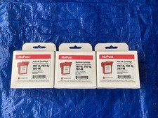 NEW Lot of 3, Clover NuPost Red Ink Cartridge for 797-0/797-Q/797-M  picture