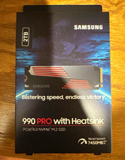 Samsung 990 PRO w/ Heatsink 2TB PCIe 4.0 NVMe M.2 Internal SSD 7450MB/s picture