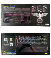 BIOSTAR ManaLand RGB Mechanical Gaming Keyboard USB Hub Anti-Ghosting Backlit picture