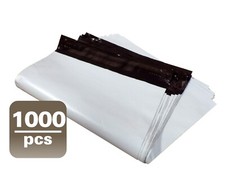 Yens® 1000 #M2 WHITE POLY MAILERS ENVELOPES Self Sealing BAGS 7.5 x 10.5 picture