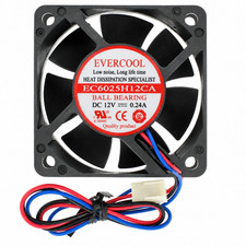 Evercool 60x60x25mm EC6025H12CA 12V High Speed Fan 3-Pin picture