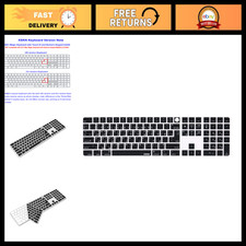 Arabic Black Silicone Keyboard Cover for 2021 iMac M1 Magic Keyboard - Touch ID picture