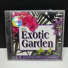 Softkey The Exotic Garden CD-ROM PC Software Vintage 1995 New Sealed Plant Guide picture