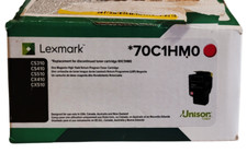 Lexmark 70C1HM0 Magenta High Yield Toner Cartridge New Sealed Open Ripped Box picture