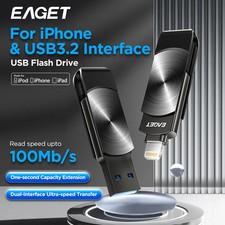 Eaget  USB Flash Drive MFi Lighting to USB 3.2 Pendrive 64GB 128GB 256GB 1TBUSB  picture