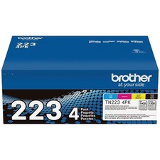 Brother TN-223 Black/Cyan/Magenta/Yellow Standard Yield Toner Cartridge, 4/Pack  picture