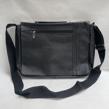 Black Messenger Bag With Adjustable Shoulder Strap picture
