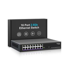 16 Port 2.5Gb Ethernet Switch Unmanaged, NICGIGA 16 Port 2.5G Network Switch,... picture