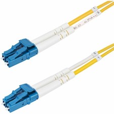 StarTech 30m LC UPC OS2 Single Mode Duplex Fiber Optic Cable SMDOS2LCLC30M picture