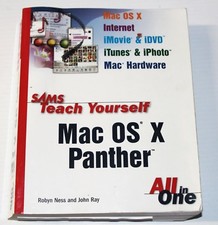 Vintage Apple Mac SAMS Teach Yourself Mac OS X Panther by Ness & Ray Manual Book picture