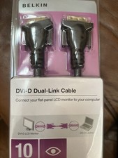 Belkin DVI-D 10’ Dual-Link Cable Black Brand New In Package picture