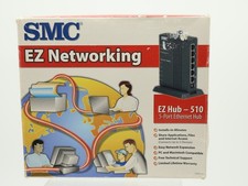 SMC EtherEZ Hub 3605T 5-Port Link-RX Partition w/Power Supply Open Box picture