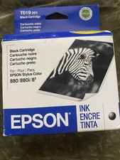 NEW GENUINE EPSON T019 201 BLACK INK CARTRIDGE T019201 for STYLUS 880/880i/8 NIB picture