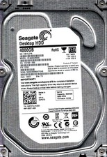 ST4000DM000 P/N: 1F2168-500 F/W: CC52 S/N: Z301 TK 4TB APR 2014 THAILAND SEAGATE picture