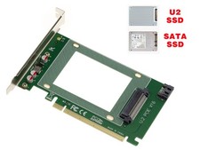 KALEA-INFORMATIQUE PCIe x16 PCIe 3.0 Card for NVMe U.2 SSD or SATA SSD picture