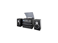 Trexonic 3-Speed Vinyl Turntable Home Stereo System with CD Player, Dual Cassett picture