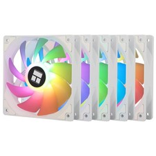 5Pack TLC12CWS 120mm White ARGB Case Fan 1550RPM SFDB Bearing Silent picture