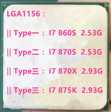 Intel Core  i7-860S i7-870S i7-870X i7-875K LGA1156 CPU picture