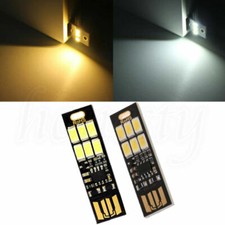 5X Pocket Card Lamp Bulb 6 LED Keychain Mini LED Night Light Portable USB Power picture