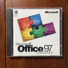 MICROSOFT OFFICE 97 Professional Edition (CD, 1997) with CD Key Code picture