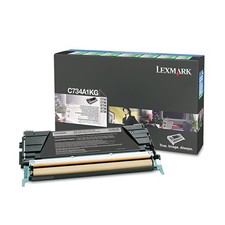 Lexmark C734A1KG Toner, Return Program, 8000 Page-Yield, Black picture