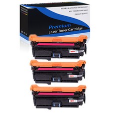 3PK CE263A Magenta Toner Cartridge for HP LJ 647A CP4520 CP4025 MFP CM4540fskm picture