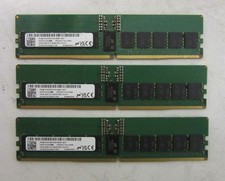 READ🔻3x 32GB Micron ECC PC5 4800B RDIMM Server RAM -MTC20F2085S1RC48BA1 NIFF picture