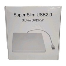 Super Slim USB2.0 Slot-In DVDRW Portable External Drive w/Bag & Mini-Adapter NEW picture