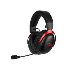 HyperX Cloud III S Wireless Gaming Headset 2.4GHz Bluetooth 53mm Mic Black Red picture