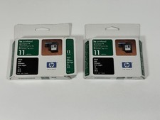 HP 11 C4810A Black Printhead Lot of 2 Genuine OEM HP New Old Stock picture