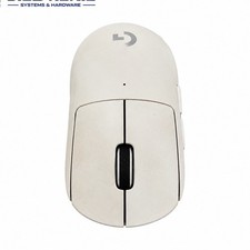 LogitechPRO X SUPERLIGHT Wireless Gaming Mouse White w/Non-OEM Replacement Cable picture