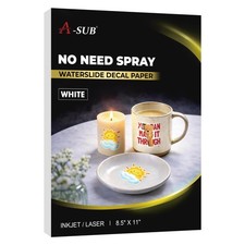 No Need Spray Waterslide Decal Paper White picture