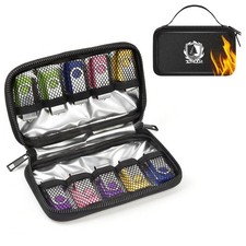 Upgraded Fireproof Flash Drive Case 10 Slots, USB Upgraded-Black, Black picture