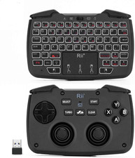 (Backlit Version)Rii RK707 3 in 1 Multifunctional 2.4Ghz Wireless Portable Game picture