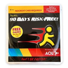AOL America Online Trial Software CD-ROM Vintage 1990s PC Internet picture