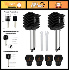 2 Pack Mini Hotend Kit Upgrade for 3D Printers - 0.4MM Steel Nozzle & Silicone S picture