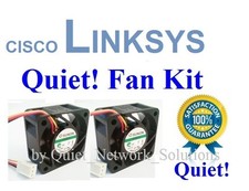 Lot 2x Quiet fans for Cisco Linksys SRW248G4 Low Noise Best for Home Networking picture