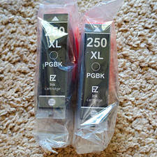 EZink Compatible for Canon PGBK 250XL PG 250 XL Black Inkjet, 2-Pack picture